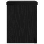 vidaXL Support de Plante 2 Pièces Chêne noir 15 x 15 x 20 cm