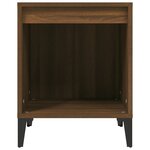 vidaXL Tables de chevet 2 Pièces Chêne marron 40x35x50 cm