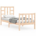 vidaXL Cadre de lit sans matelas bois de pin massif
