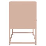 vidaXL Meuble TV rose 68x39x60 5 cm acier