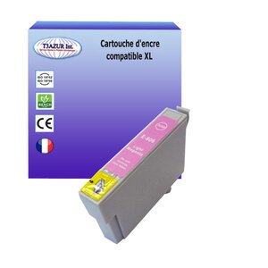 Cartouche Compatible pour Epson T0806 (C13T08064010)  Light Magenta - T3AZUR