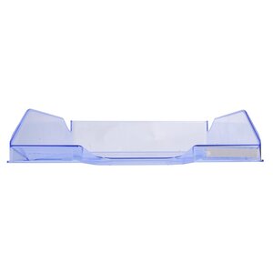 Corbeille À Courrier Combo Midi Transparent - Bleu Glacé Brillant - Exacompta