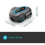 Tondeuse robot Smart SILENO max 1200 m² - DuoConnect - Bluetooth - Tonte des bordures