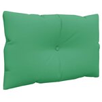 vidaXL Coussins de palette 2 Pièces vert tissu