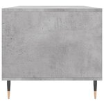 vidaXL Table basse Gris béton 90x49x45 cm Bois d'ingénierie