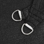 vidaXL Voile d'ombrage 160 g/m² Noir 2x2 5 m PEHD
