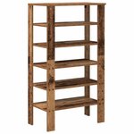 vidaXL Étagère à chaussures vieux bois 61x32x105 cm bois d'ingénierie
