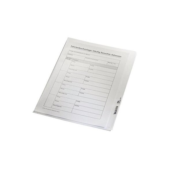 paquet de 100 pochettes coin Premium, format A5, PVC, grainé, 0,15 mm LEITZ