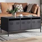 vidaXL Table basse anthracite 101 5x50x43 5 cm acier laminé à froid