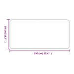 vidaXL Tapis de couloir aspect sisal sable 50x100 cm