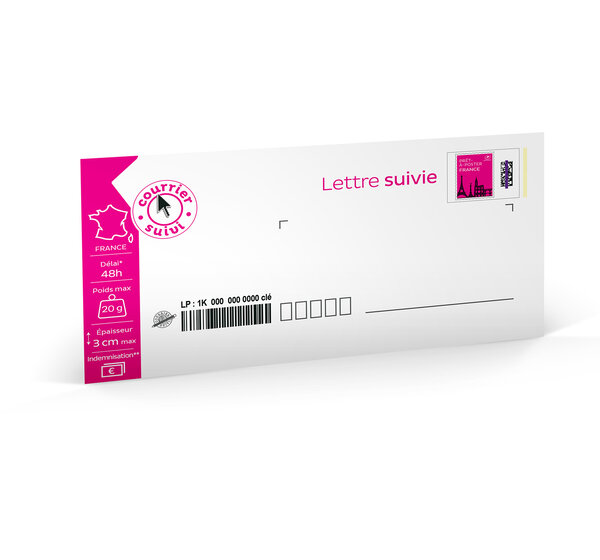 Prêt-à-Poster - Lettre Suivie - 20g - Enveloppe à l'unité