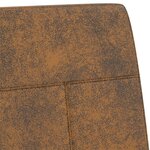 vidaXL Chaise cantilever Marron Tissu