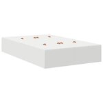 vidaXL Cadre de lit avec rangement Blanc 226.5 x 120 x 31.5 cm