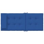 vidaXL Coussins de chaise à dossier haut lot de 6 bleu royal
