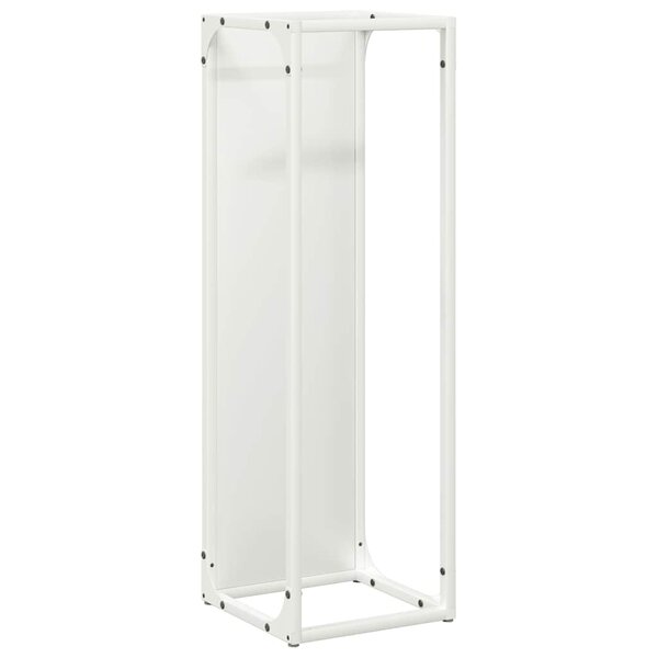 vidaXL Portant de bois chauffage blanc 25x25x80 cm