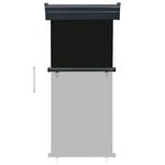vidaXL Auvent latéral de balcon 85x250 cm noir