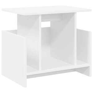 vidaXL Meuble TV Blanc 50 x 35 x 45 cm Bois d'ingénierie