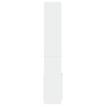 vidaXL Buffet haut blanc 92x33x180 cm bois d'ingénierie