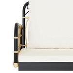 vidaXL Balancelle avec coussins 105x58x38 cm résine tressée et acier