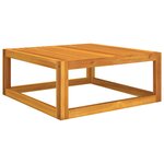 vidaXL Table basse 68x68x29 cm bois d'acacia massif