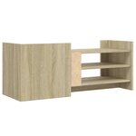 vidaXL Meuble TV Chêne sonoma 100x35x40 cm Bois d'ingénierie