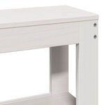 vidaXL Tête de lit avec étagères blanc 160 cm bois massif de pin