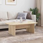 vidaXL Table basse Chêne Sonoma 93 x 53 x 33 cm Bois d'ingénierie