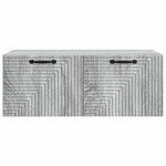 vidaXL Meuble TV mural Sonoma gris 78 5 x 41 x 30 cm Bois d'ingénierie