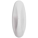 Blister de 2 crochets design plastique taille M blanc COMMAND