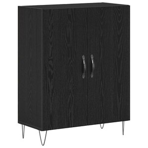 vidaXL Buffet Chêne noir 69 5 x 34 x 90 cm Bois d'ingénierie