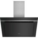 Siemens lc87khm60 - hotte décorative murale-evacuation / recyclage-680 m3 air max / h en mode turbo-65 db max-4 vitesses-l80 cm-noir