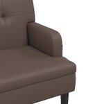 vidaXL Banc avec dossier marron 112x65 5x75 cm similicuir