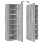 vidaXL Buffet haut sonoma gris 50x42 5x185 cm bois d'ingénierie