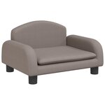 vidaXL Canapé pour enfants taupe 50x40x30 cm tissu