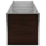 vidaXL Lit surélevé de jardin Marron 240x80x77 cm Acier galvanisé