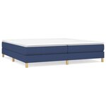 vidaXL Cadre de lit Bleu 200x200 cm Tissu