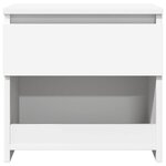 vidaXL Tables de chevet 2 Pièces Blanc 40x30x39 cm Aggloméré