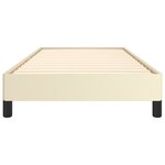 vidaXL Cadre de lit sans matelas crème 90x200 cm similicuir