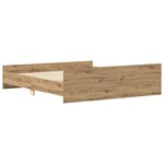vidaXL Cadre de lit sans matelas chêne artisanal 180x200 cm
