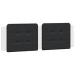 vidaXL Lit avec matelas blanc et noir 160x200 cm similicuir