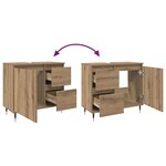 vidaXL Armoire de salle de bain chêne artisanal bois d'ingénierie