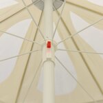 vidaXL Parasol de plage jaune sable 240 cm