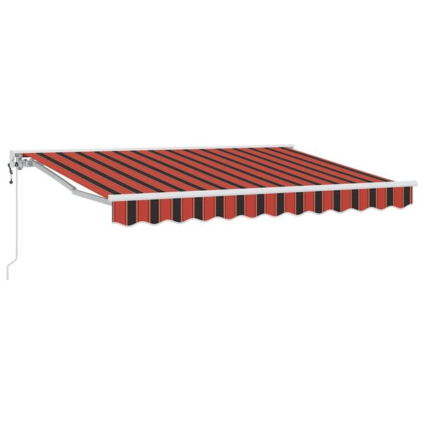 vidaXL Cadre d'auvent Orange et Noir 250 x 200 cm