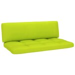 Vidaxl salon de jardin palette 4pièces avec coussins pin imprégné de vert
