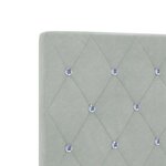vidaXL Cadre de lit avec tête de lit Gris clair 140 x 200 cm Velours