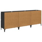vidaXL Buffets 3 Pièces Chêne noir 60 x 35 x 70 cm Bois d'ingénierie