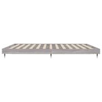vidaXL Cadre de lit sonoma gris 140x200 cm bois d'ingénierie