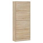 vidaXL Armoire à chaussures Chêne sonoma 63x24x147cm Bois d'ingénierie