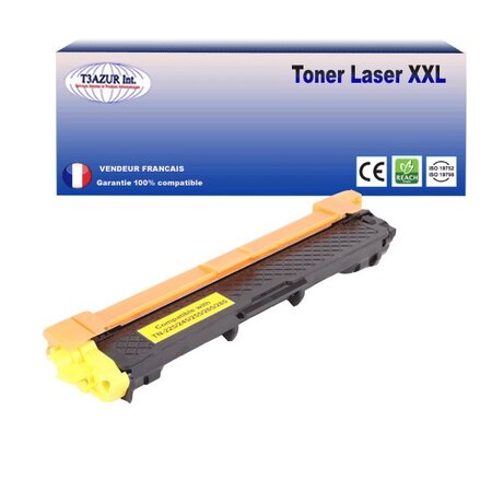 Toner compatible avec Brother TN245 Jaune  pour Brother DCP-9015CDW  DCP-9017CDW - 2 200 pages - T3AZUR