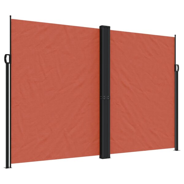 vidaXL Auvent latéral rétractable terre cuite 220x1200 cm
